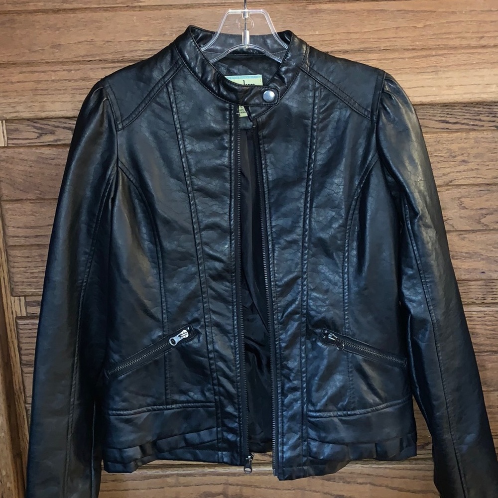 Marylin & Me Faux Leather Jacket